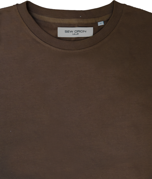 T-SHIRT ESSENTIEL SEWORIGIN MARRON